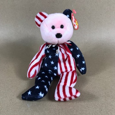 Ty Beanie Baby Spangle rosa Gesicht Stofftier Beanie Babys
