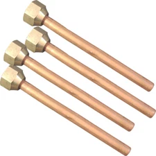 2pcs  8MM copper tube 15-35KW High frequency induction heating coil copper joint