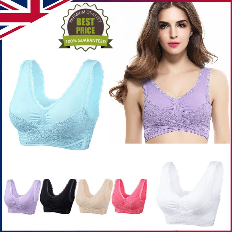 Kendally Bra-Kendally Comfy Corset Bra Front Cross Side Buckle Lace Bras UK  SALE