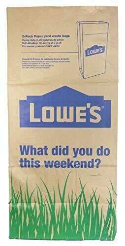 (5) Heavy Duty Paper Lawn and Leaf Bags 30 gallon - Picture 6 of 11