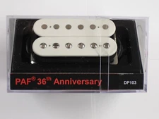 DiMarzio REGULAR SPACED PAF 36th Anniversary Neck Humbucker White DP 103