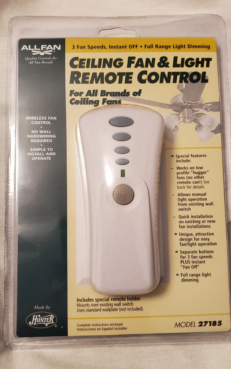 Hunter Ceiling Fan Remote Control 27185 Problems Shelly Lighting