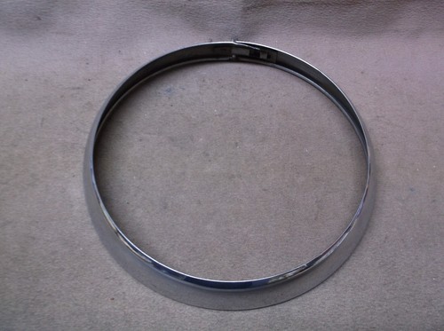 VINTAGE #1 CHROME HEADLIGHT TRIM RING BEZEL FORD GM CHRYSLER CHEVY OLDS PONTIAC - Picture 8 of 12