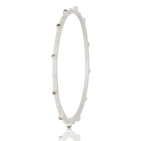 方晶锆石 925 纯银时尚手镯手链首饰  — 第 2/3 张图片