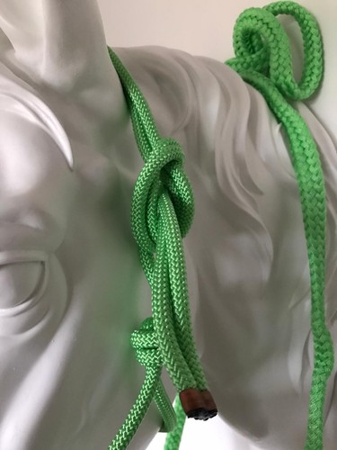Rope Halter With Reins,Bitless Bridle,Parelli  Horsemanship, LIME Shetland /Pony - Afbeelding 3 van 5