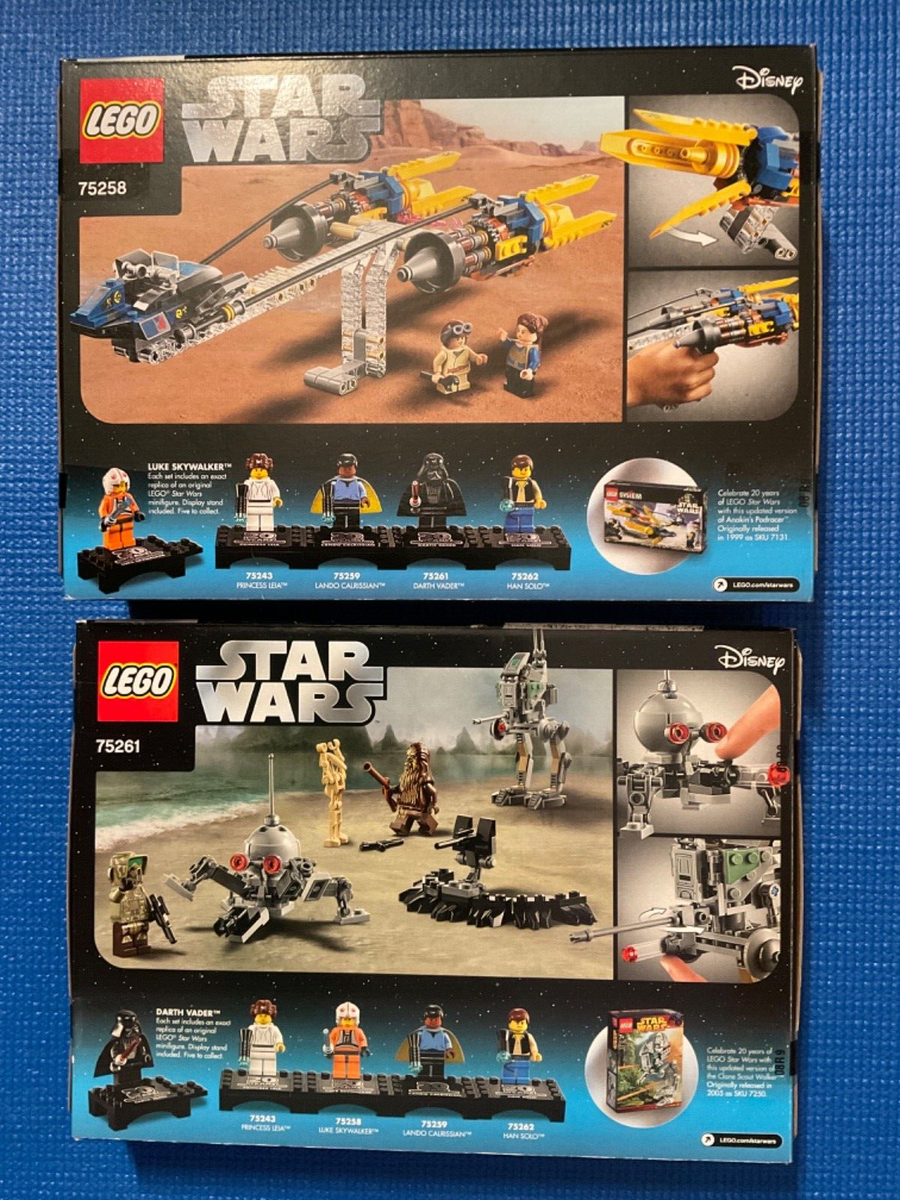 5 New Lego Star Wars 20th Anniversary sets. See description for