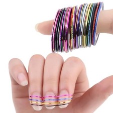 Mixed Colours Pretty Rolls Striping Tape Line Nail Art Decoration Sticker