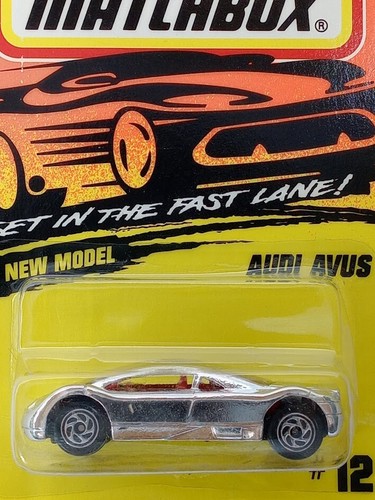 MATCHBOX SUPERFAST #12 CHROME AUDI AVUS NEW ON CARD 1:64 Scale - Picture 2 of 3