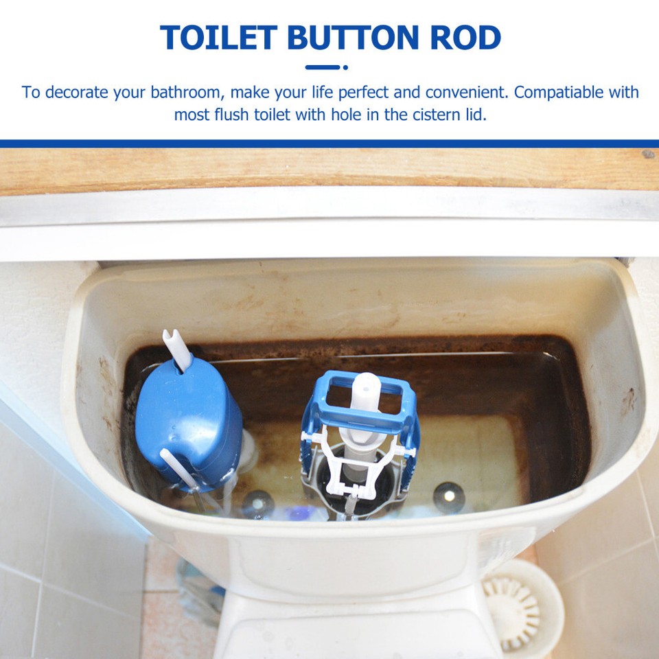 1PC Toilet Button Rod Toilet Water Tank Push Button Single Flush Toilet ...