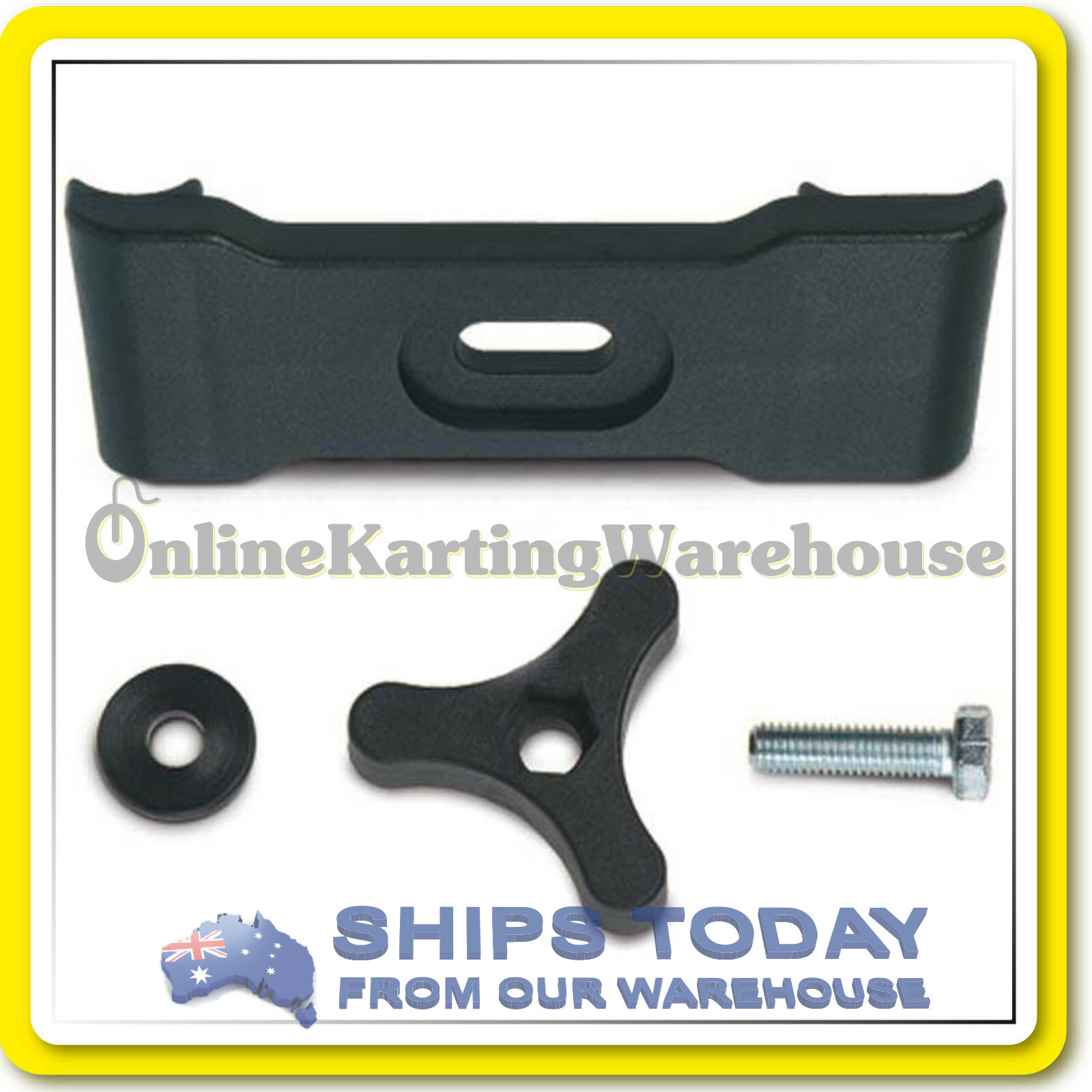 GO KART FUEL TANK 3 LITRE FLAT BACK KIT inc Mount, Fuel Line and Fuel