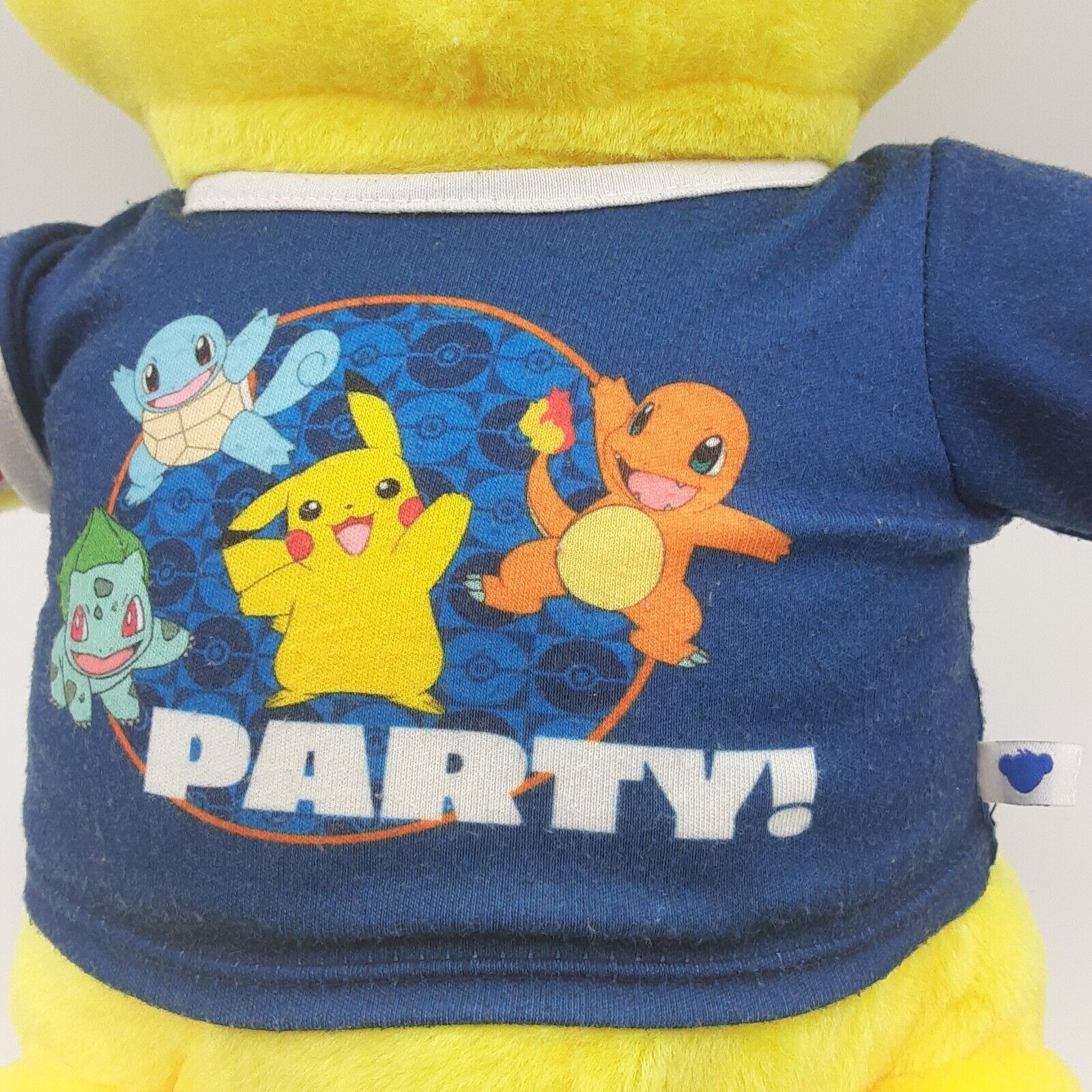 Build A Bear Pokemon Pikachu Talking Sound Plush Large 18" Party T-Shirt BAB