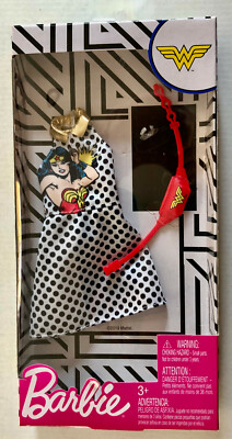 Barbie DC Comics WONDER WOMAN Fashion Pack Polka Dot Dress Fanny