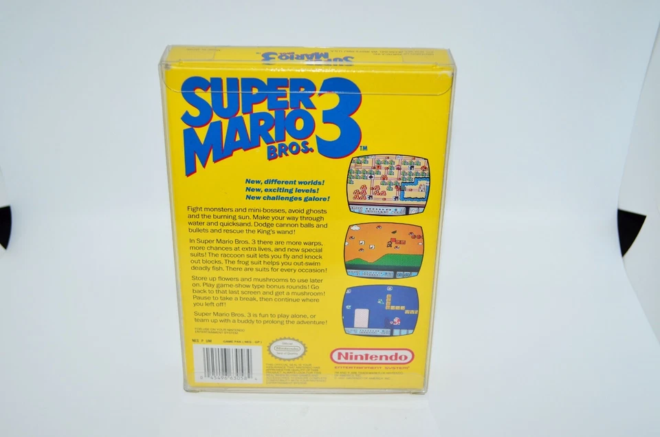 10 Plastic Protective Protectors Cases Sleeves Display Boxes For Nintendo NES - Image 4 of 4