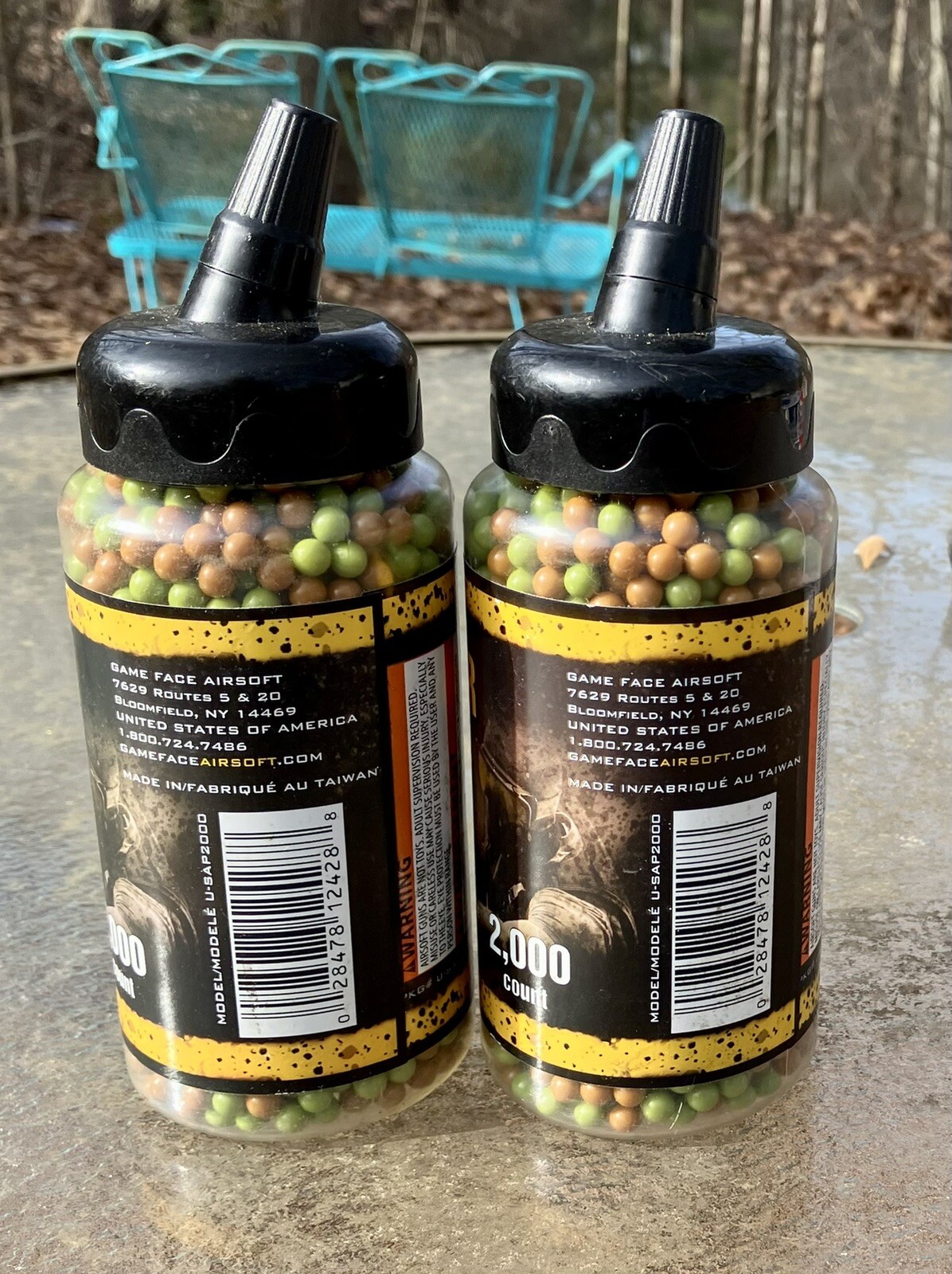 Game Face Airsoft Premier Ammo .12g (2) 2,000 count 4000 BBs New/Sealed