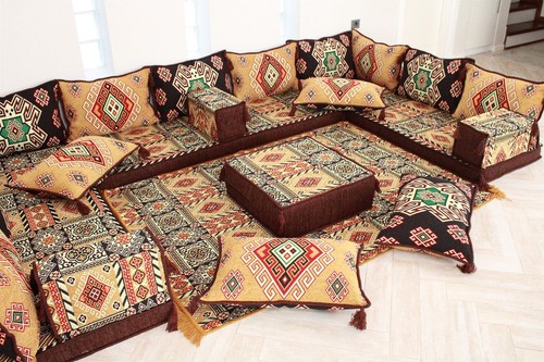 Arabic Living Room Sofa Set, U Shaped Floor Seating, Arabic Majlis Sofa, Jalsa - Picture 31 of 31