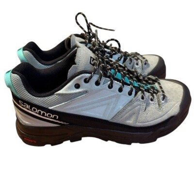 SALOMON Mint Green & Black X-Alp Leather Sneakers Size 6/7 | eBay