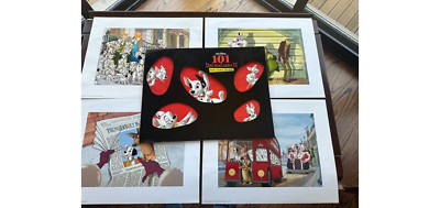 Disney Store 2003 101 Dalmatians 2 Promotional Collectible Lithograph Set of 4