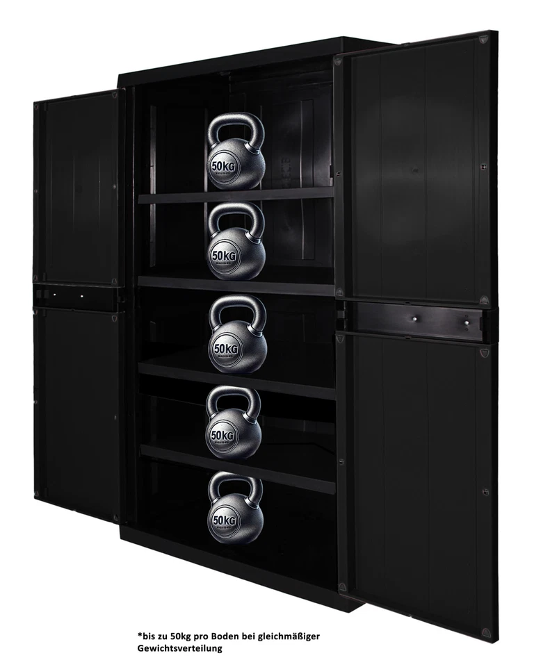 XXL Kunststoffschrank Geräteschrank Hero Haushaltschrank Mehrzweckschrank - Bild 4 von 4