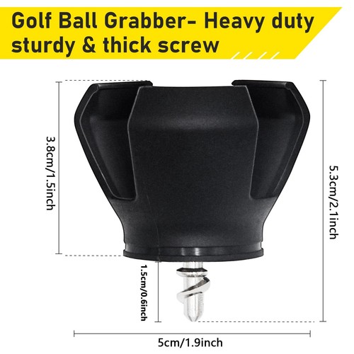 4 Pack 3-Prong Golf Ball Retriever Grabber Pick-Up Claw Picker Upper Grabber - 第 5/6 張圖片