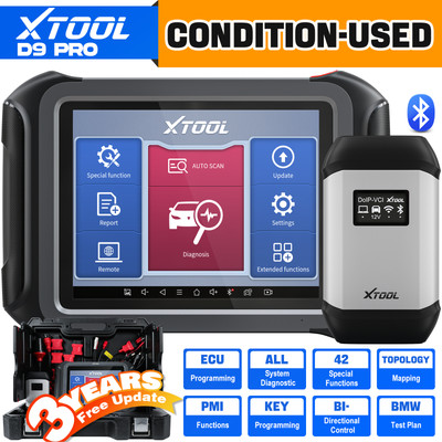 XTOOL USED D9 PRO Full Systems Diagnostic Topology Mapping Scanner 42+ Service 