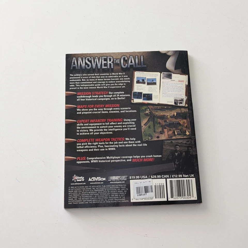 Call of Duty Official Strategy Guide Book Brady Games GC Aus + FREE POST - Image 2 of 3
