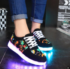 Flashing Trainers Led Light Up Shoes Luminous Sneakers Gift Girls Shoes New Mens