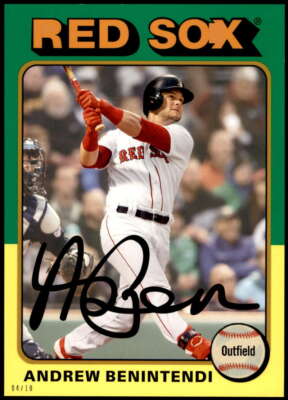 Andrew Benintendi 2019 Topps Archives 5x7 Gold #197 /10 Red Sox