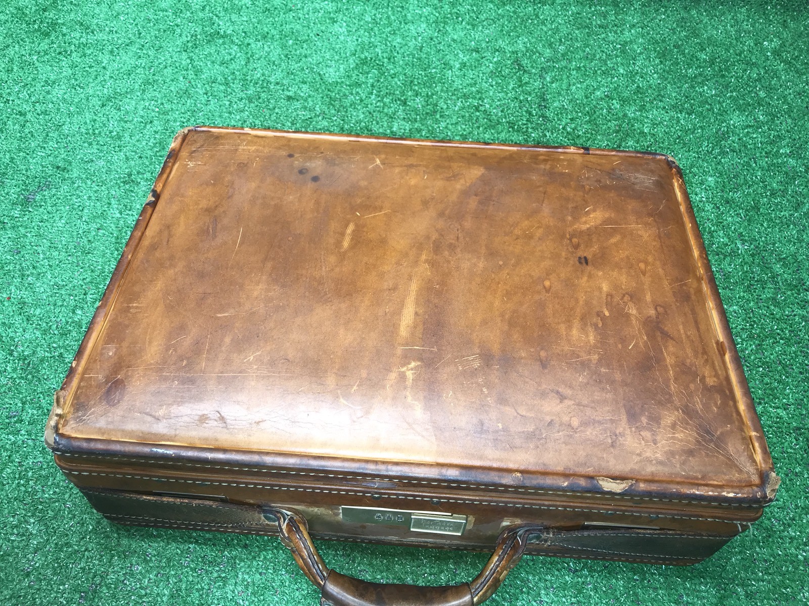 Vintage Hartmann Belting Leather Briefcase Hard Case… Gem