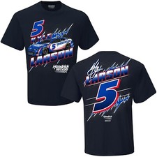 Kyle Larson #5 2022 Nascar Groove Men's 2 Sided Blue Shirt Large