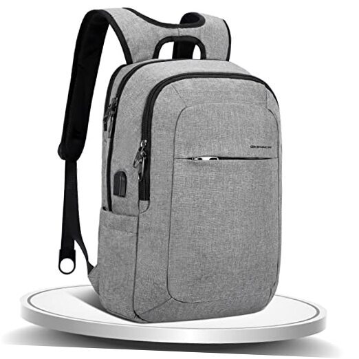  Laptop Backpack Inch Slim Anti-theft Laptop Backpack With USB 15.6 Gray