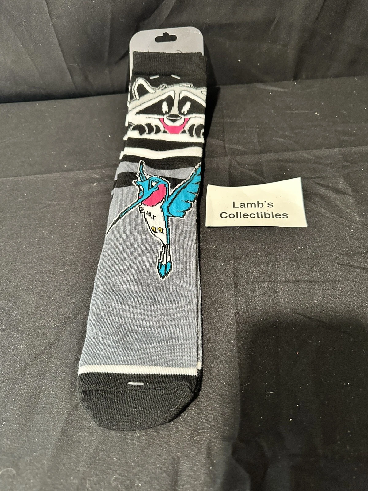 Disney Parks Authentic - Meeko and Flit of Pocahontas Grey ; Black Socks pair