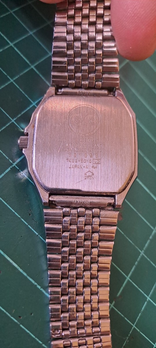 Vintage (Feb1985) Seiko Chronos 7433-5010 Watch Japan *Working