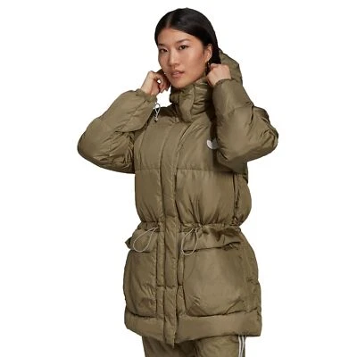 adidas Originals warme Down Puffer Jacket Winter Daunen Jacke Steppjacke Khaki - Bild 1 von 4