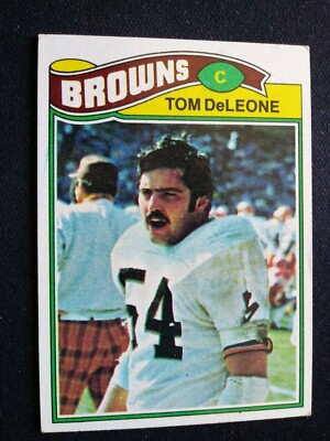 1977 Topps Football Card # 283 Tom DeLeone - Cleveland Browns