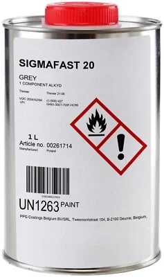 PPG SIGMA COATINGS Sigmafast 20 Metallschutz Rostschutz Metall direkt auf den Rost Farbe 1L