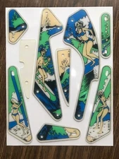 Surf Champ & Surfer Gottlieb Pinball Machine Playfield Plastic Set  ( NEW )