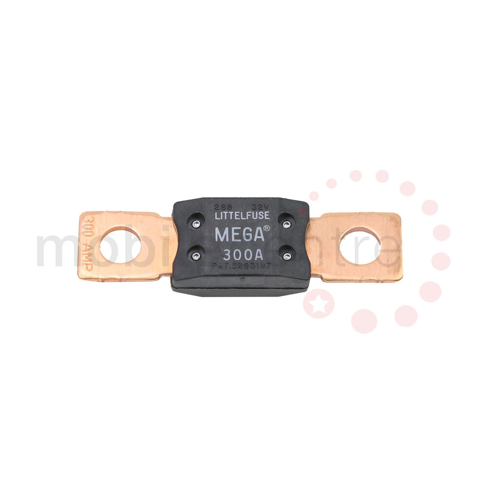 はな様(168：30m,169：10m,252：30m,253：20m)90m Littelfuse 0298300.ZXEH Riveted MEGA® Fuse 300A, 32VDC | Waytek