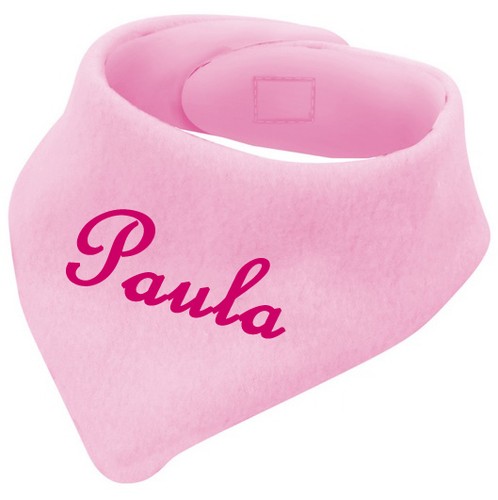 Baby Fleece Halstuch mit Namen bestickt Dreieckstuch personalisiert Schal Tuch - Bild 3 von 4