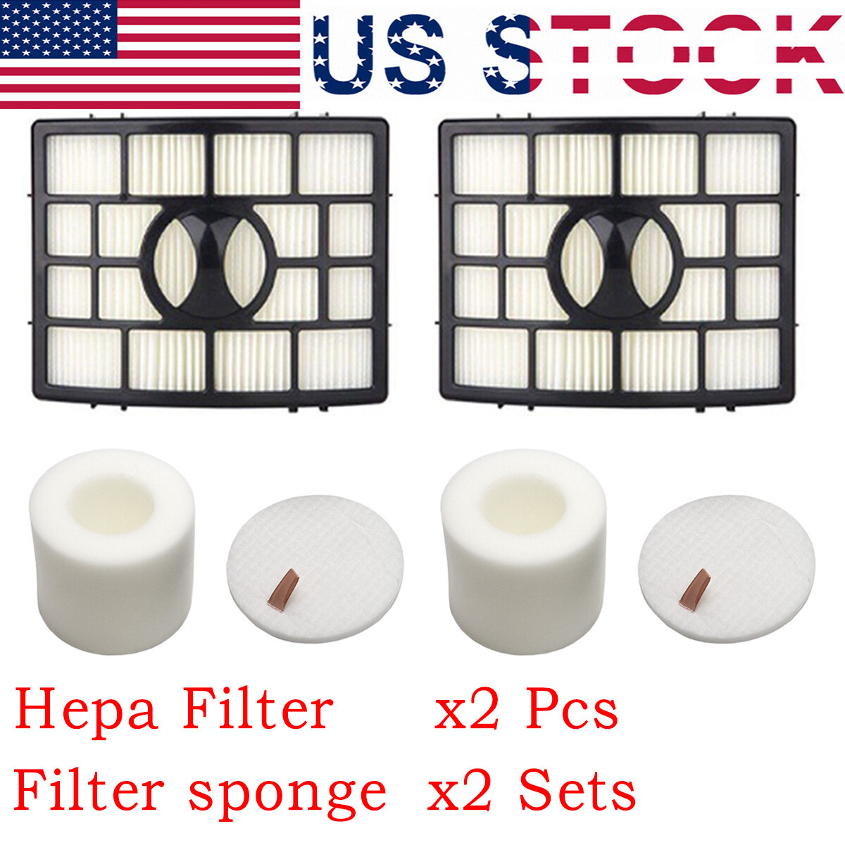 Rotator Pro Vacuum Filters 2 4 Pack Shark Vacuum Filters - HEPA &amp; Foam Filter Replacement For Rotator Pro Models Vacuum Maintenance