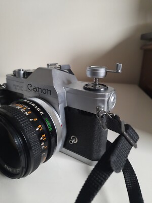 CANON TX 35mm FILM CAMERA WITH CANON FD 50mm 1:1,8 SC LENS VINTAGE