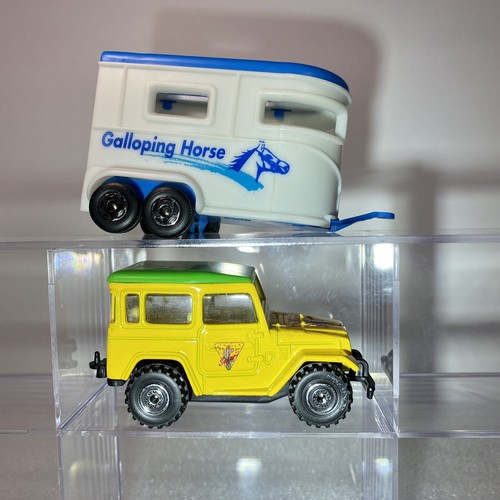 Realtoy Toyota Land Cruiser FJ40 1:60 - 1:64 Yellow Diecast SUV Trailer & More - Picture 7 of 12