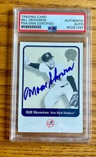 Bill Moose Skowron 2001 Fleer Greats Of The Game #90 Signed Card Auto PSA RARE A