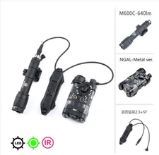 Hunting Metal NGAL Red Green Blue laser IR laser Dual switch M300 LED Flashlight