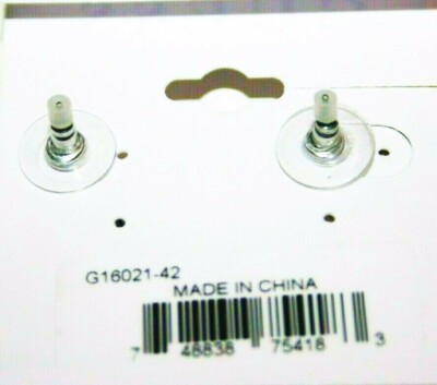 Guess Oval Big Rhinestone earrings New NWT Silver | eBay