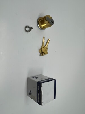 General Lock CS256707 Mortise Cylinder Schlage C Keyway Satin Chrome 1-1/8''