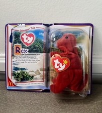 NEW Unopened Dinosaur Trio REX the Tyrannosaurs - McDonald's Ty Beanie 2000