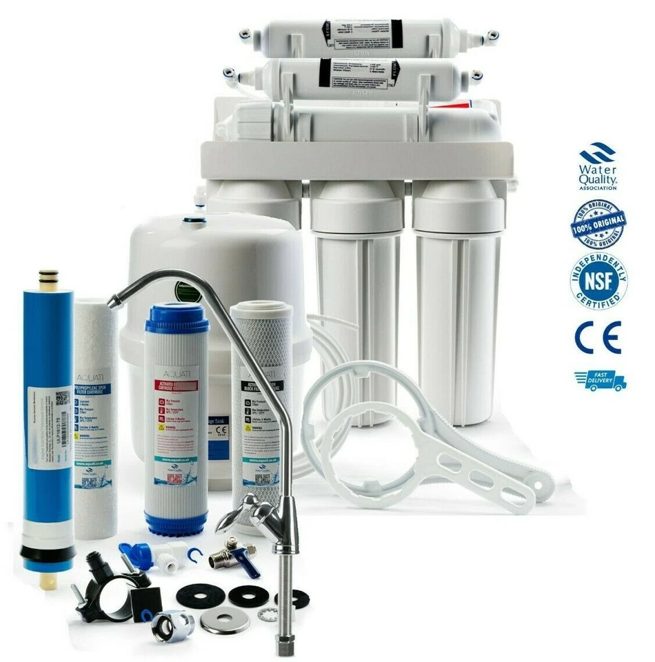 6 Stage Reverse Osmosis Residential Drinking Water Filter System RO Mineralizing - Image 2 of 4