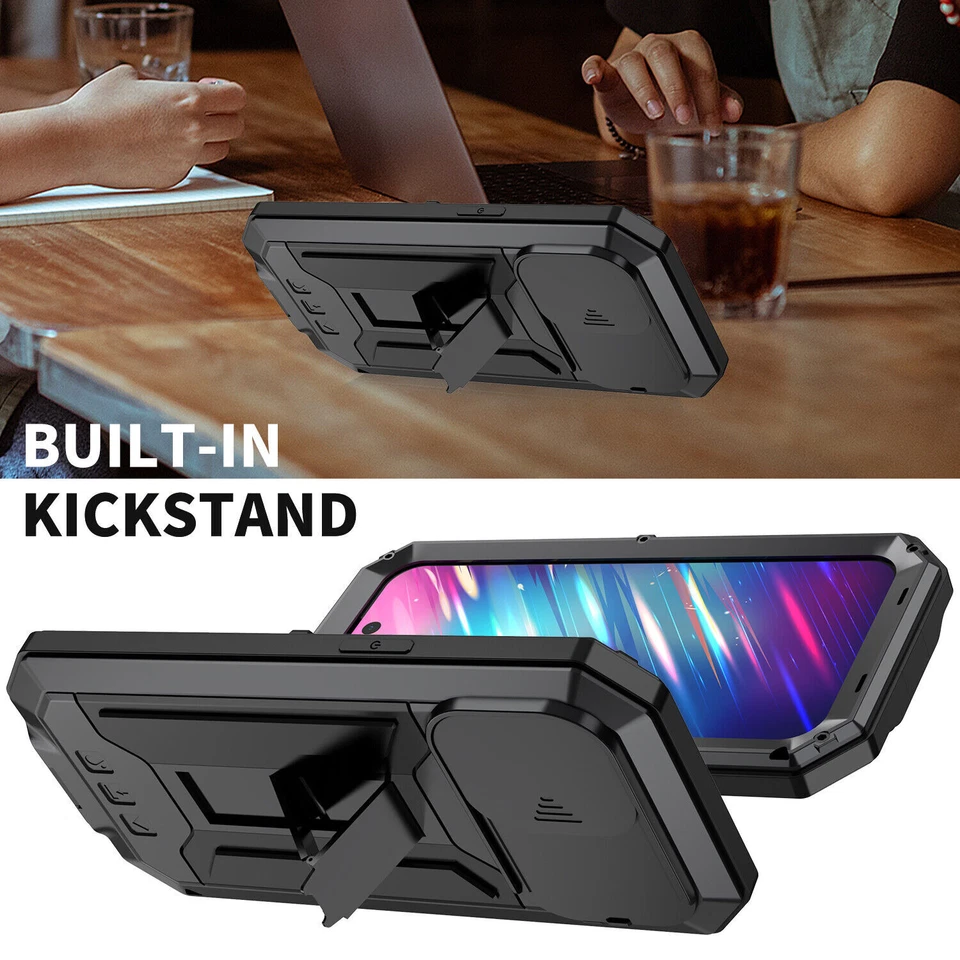 Funda para iPhone 17 16e 15 14 13 Pro Max Aluminio Gorilla Glass Metal Antigolpes Foto 3 de 4