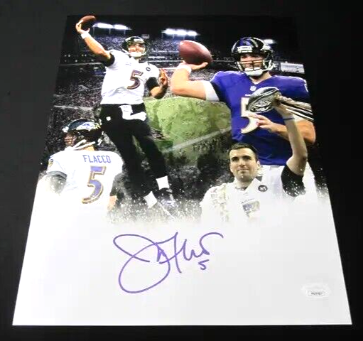 Joe Flacco Autographed Signed Baltimore Ravens 11x14 Photo JSA COA 
