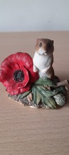 Border Fine Arts Harvest Peace Mouse And Poppy BO780